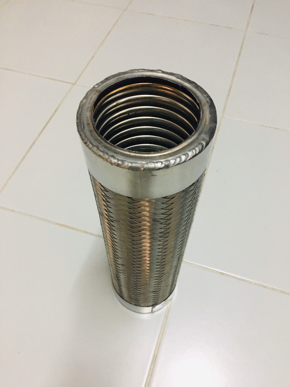 ท่ออ่อนสแตนเลสหัวท้ายเชื่อมปลอก